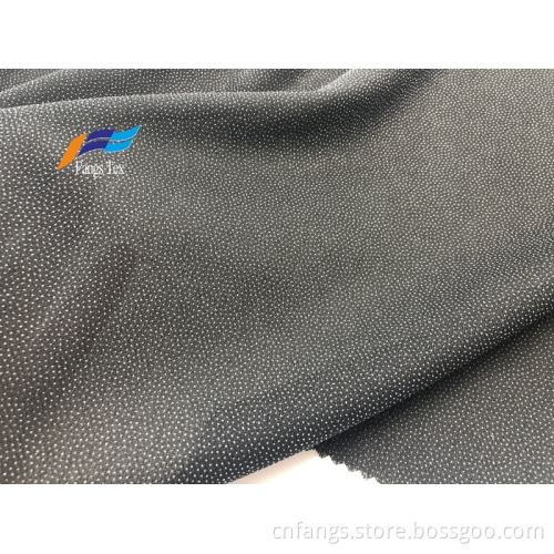 Jacquard Dots Polyester Linings Adhesive Black Abaya Fabric